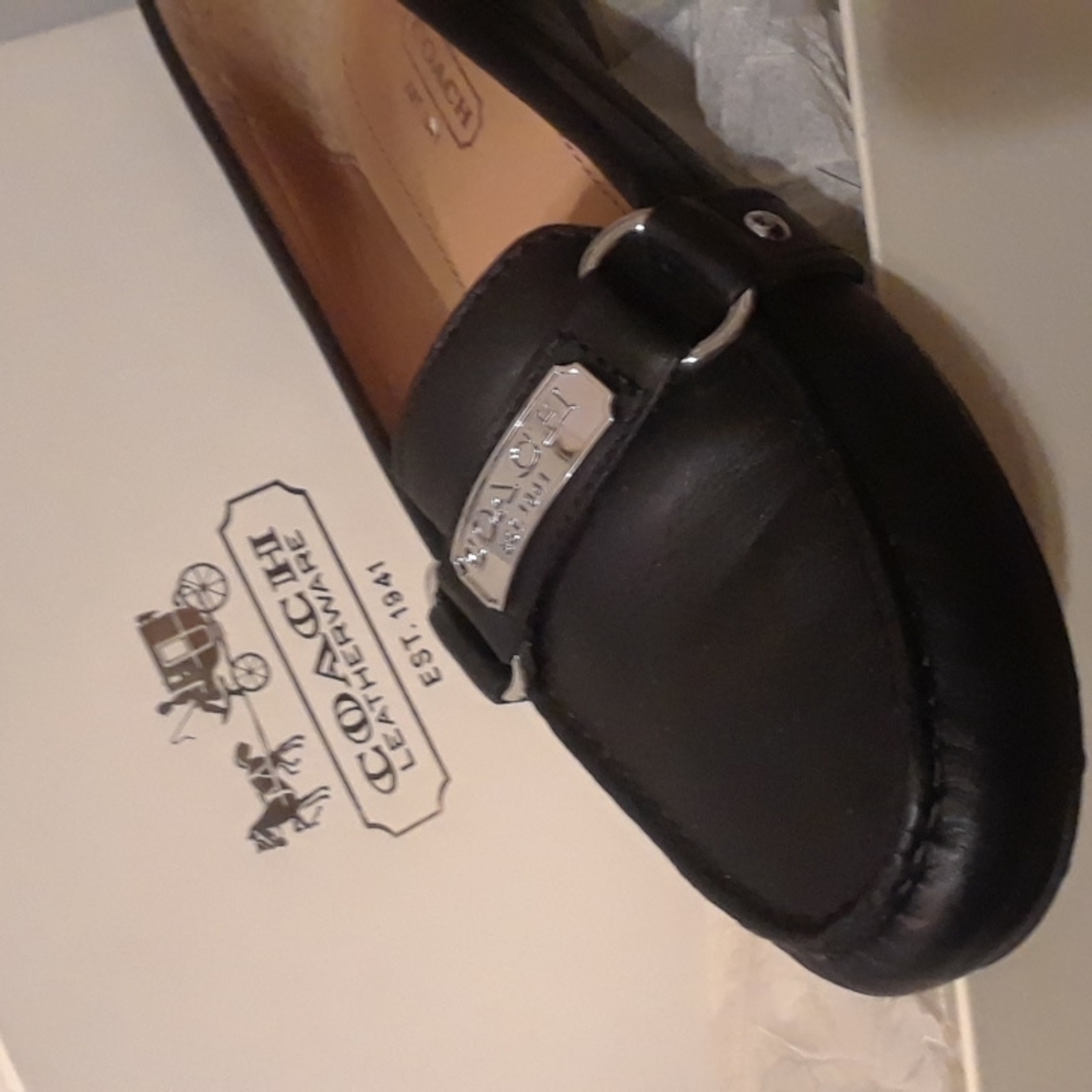 Coach Felisha loafers in black soft leather
